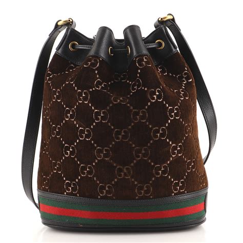 gucci drawstring bag price|gucci bucket bag velvet.